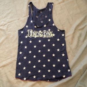 Navy tank top w/stars